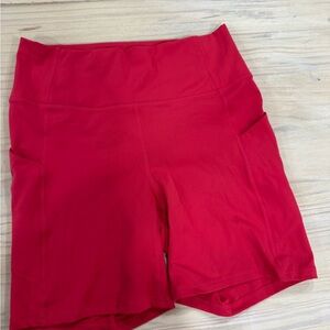 Fabletics Bright pink High-Waist Bike Shorts